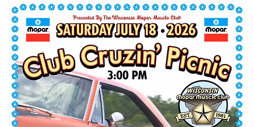 WMMC Club Cruzin' Picnic 2026!!