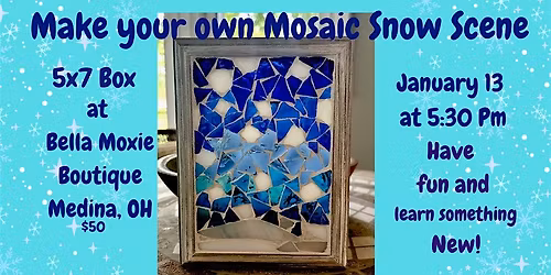 Make Your Own Mosaic Snow Scene