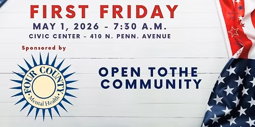 May First Friday, Sponsored by Four County Mental Health Center