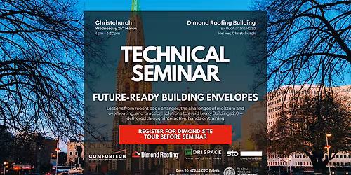 Technical Seminar for Architects, Designers & Specifiers - CHRISTCHURCH