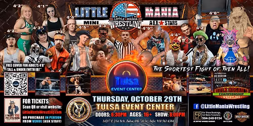Tulsa, OK - Little Mania Mini Wrestling @ Tulsa Event Center