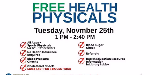 HEALTH for All - Sports Physical Appointment Slot