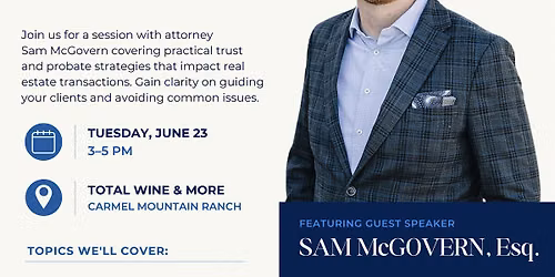 Trust & Probate- Wine & Learn