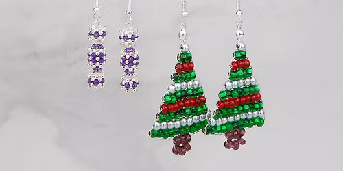 Christmas Beaded Earrings Workshop