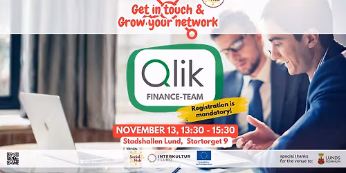 Get in touch & Grow your network 13\/11: Qlik Finance Team