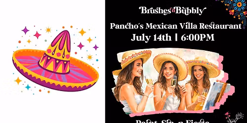 Sombrero | Paint, Sip n Fiesta | Pancho's | July 14th