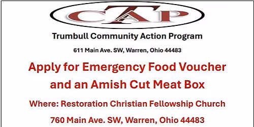 EMERGENCY FOOD VOUCHER AND AMISH CUT MEAT BOX