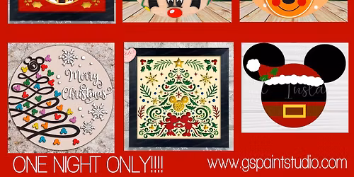 Christmas Mouse Paint Class \ud83d\udc2d\ud83c\udf84