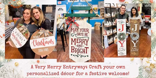 A Very Merry Entryway: Craft your own personalized d\u00e9cor for a festive welcome!