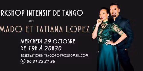 Workshop intensif avec Diego Amado et Tatiana L\u00f3pez