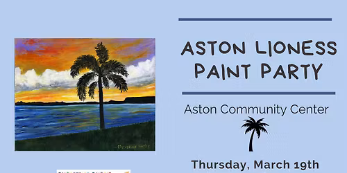 Aston Lioness Fundraiser Paint Night