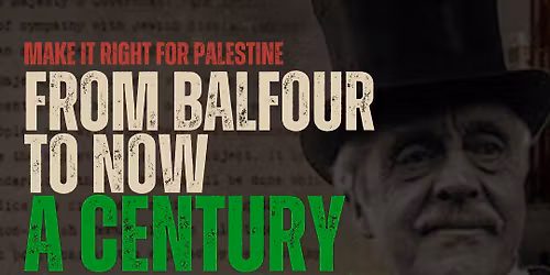 Rally - Balfour Declaration anniversary