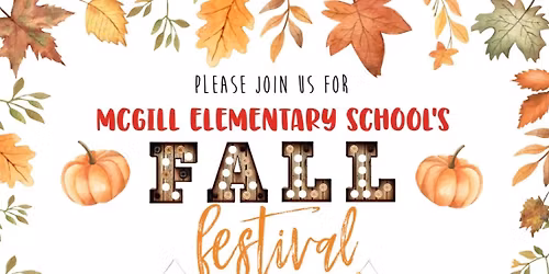 McGill Elementary Fall Festival & Trunk or Treat