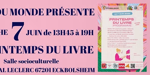 3e printemps du livre d'Eckbolsheim