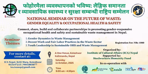 National Seminar on the Future of Waste: Gender Equality & Occupational Health & Safety