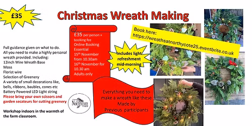 Christmas Wreath Making for Adults