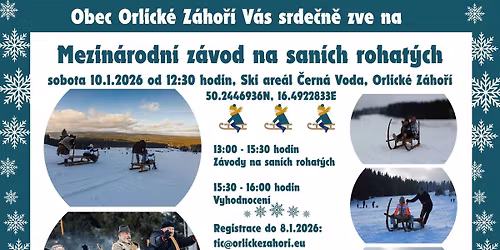 Mezin\u00e1rodn\u00ed z\u00e1vod na san\u00edch rohat\u00fdch, Ski are\u00e1l \u010cern\u00e1 Voda, Orlick\u00e9 Z\u00e1ho\u0159\u00ed