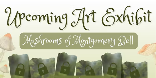 \u2728"Mushrooms of Montgomery Bell"\u2728 Art Exhibit at Montgomery Bell State Park 
