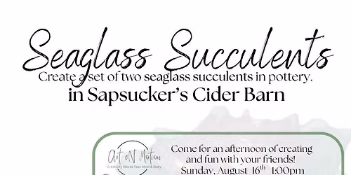 Seaglass Succulents Class $49