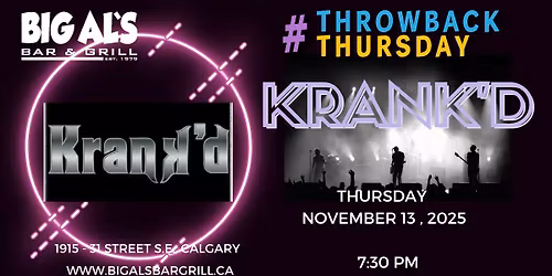 LIVE MUSIC WITH KRANK'D