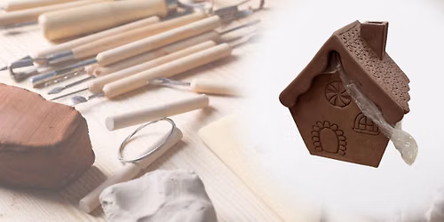 SatARTday: Clay Gingerbread Houses