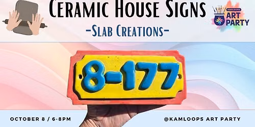 Ceramic House Signs - Slab Creations