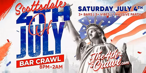 Scottsdale 4th of July Bar Crawl Party 2026 | Saturday, July 4th