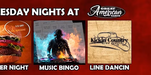Music Bingo and Country Line Dancing at Great American Ranch Mechanicsville