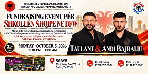 AACC TX - Fundraising Event for the Albanian School