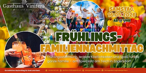 Fr\u00fchlings-Familiennachmittag am Spielplatz am Teich \u2022 Samstag, 16.05.2026