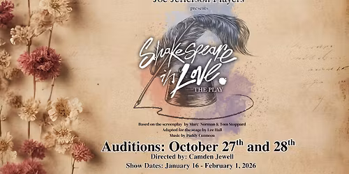 JJP's Shakespeare in Love Auditions