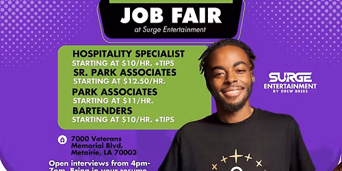 Job Fair at Surge Entertainment