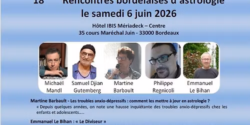 18\u00e8mes Rencontres bordelaises d'astrologie