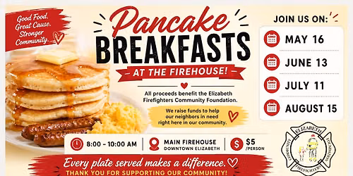 \ud83e\udd5ePancake Breakfast at the Firehouse\ud83d\ude92