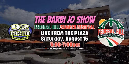 Barbi Jo Broadcasting Live from Federal Hill Summer Festival