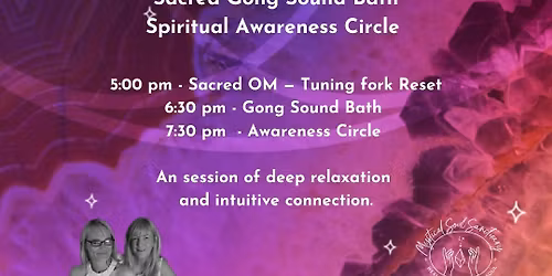8\/5 - Trio - Sacred Om,  Sacred Sound Bath & Spiritual Awareness Evening - Ryde 