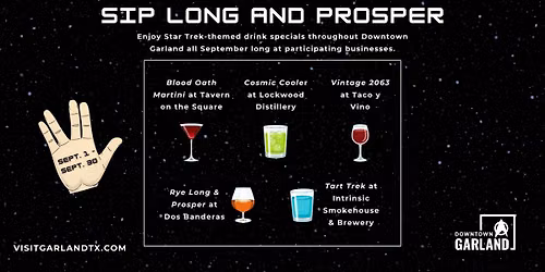 Sip Long and Prosper in Downtown Garland