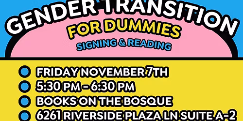 Book Signing and Reading: Gender Transition for Dummies with Adrien Lawyer