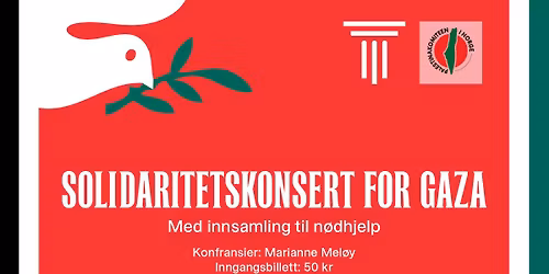 Solidaritetskonsert for Gaza med innsamling til nødhjelp