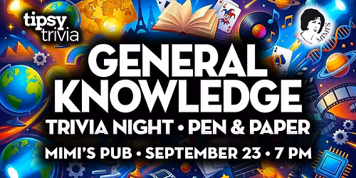 Edmonton: Mimi's Pub - Pen & Paper General Knowledge Trivia - Sep 23, 7pm