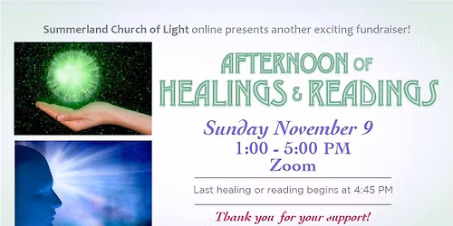 \ud83c\udf3b Afternoon of HEALINGS and READINGS online fundraiser!