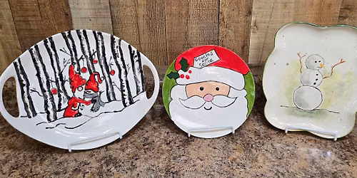 Holiday Serving Plate Painting @ Nine Pin Cidery