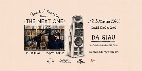 Sound Of Knowledge presenta: THE NEXT ONE