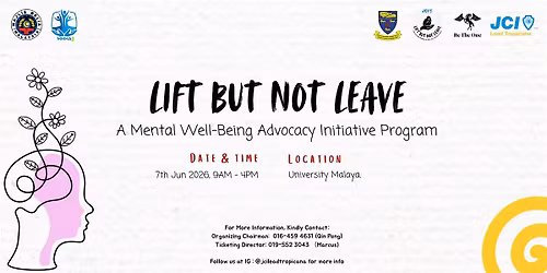 "Lift But Not Leave" Mental Health Well-Being Advocacy Expo Day 2026