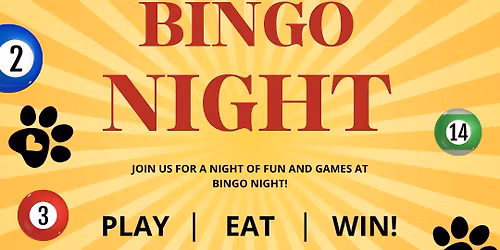 Bingo Night Out! Pasta King Dinner, & Bingo Pawty Fundraiser