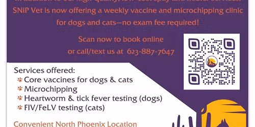 Low Cost Pet Vaccine & Microchip Clinic