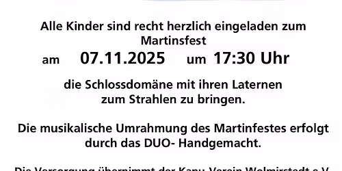 Martinsfest 2025