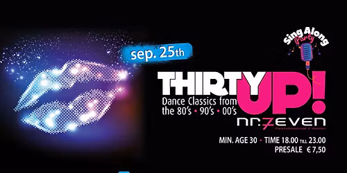 ThirtyUp! Sing Along Party | 25 september