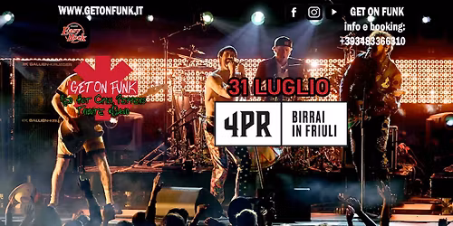 Get On Funk RHCP Tribute Live @Agriturismo 4PR - Farra d'Isonzo (GO)