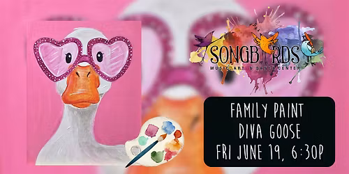 Family Paint Party at Songbirds-Diva Goose